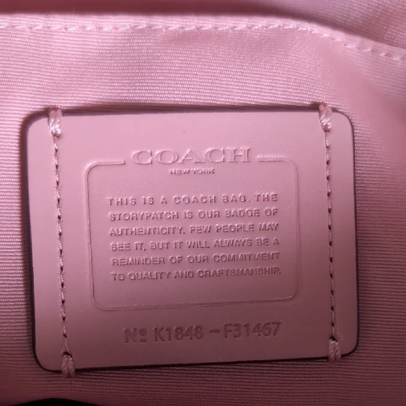 Coach Light Pink Leather Tote - Picture 2 of 2